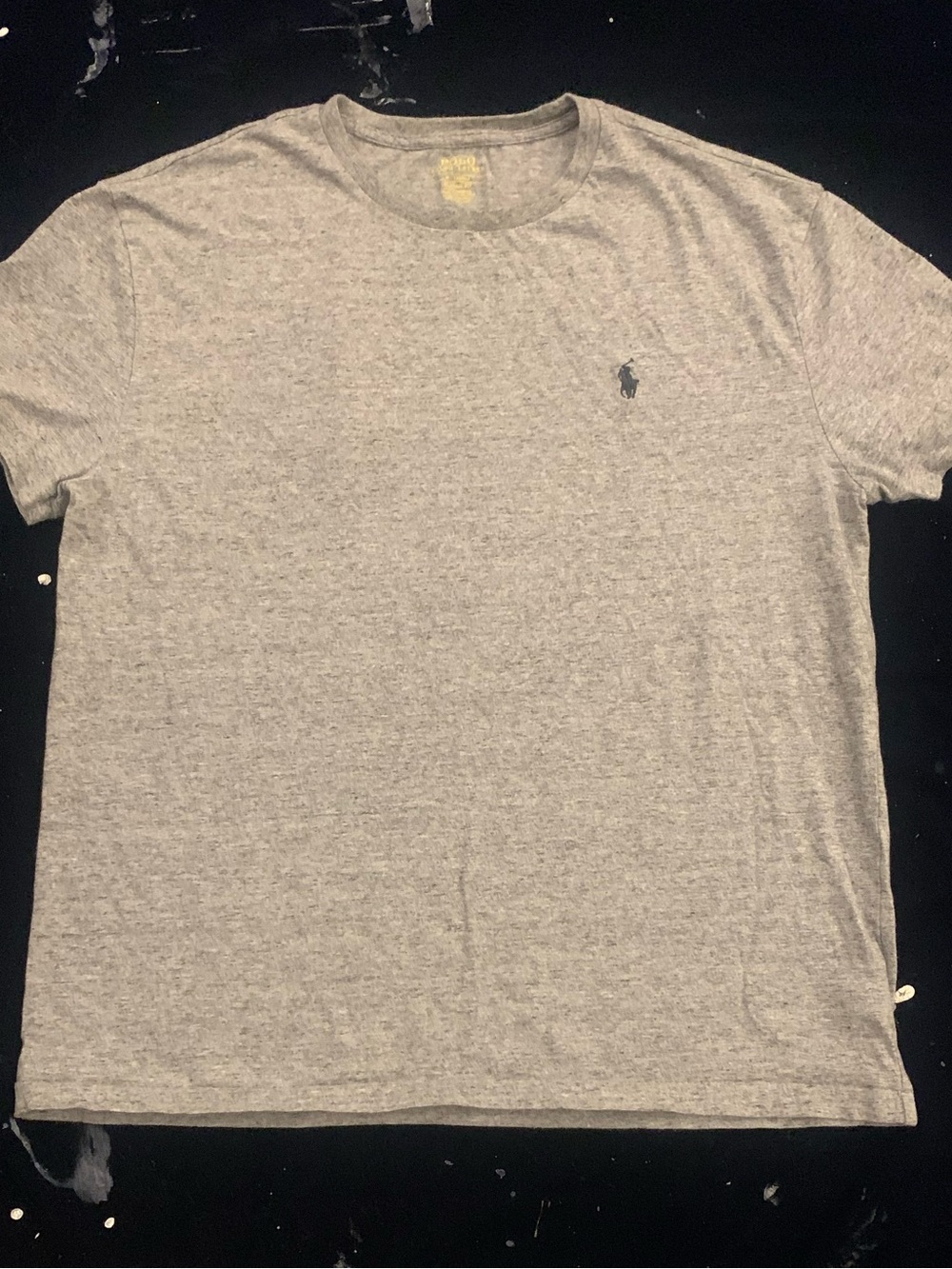 RL POLO SS Classic Fit All Cotton Grey Tee